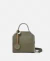 Stella Mccartney Falabella Tiny Tote Bag In Khaki Green
