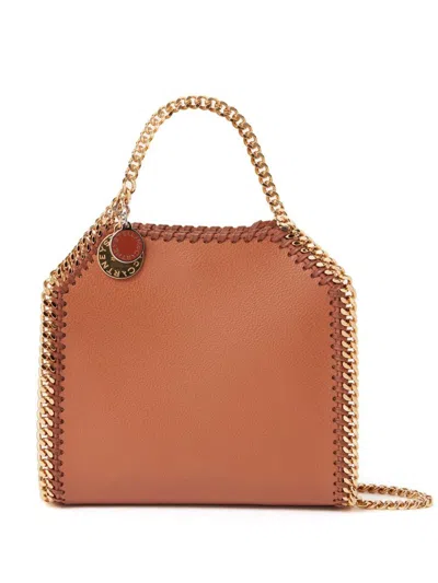 Stella Mccartney Micro Falabella Handbag In Leather Brown