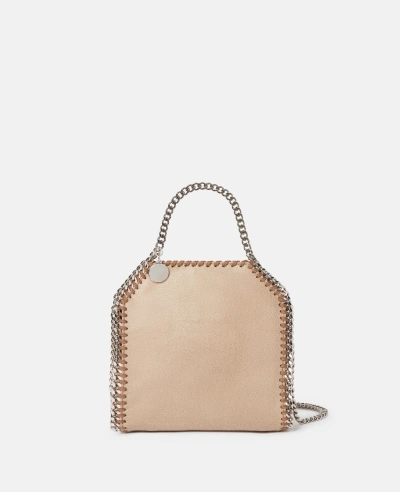 Stella Mccartney Falabella Tiny Tote Bag In Toffee Brown
