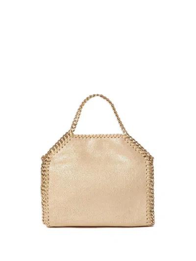 Stella Mccartney Falabella Tiny Tote Bags In Gold