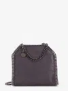 Stella Mccartney Falabella Tiny Vegan Crossbody Bag In Gray
