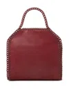 Stella Mccartney Falabella Mini Enamel Tote Bag In Red