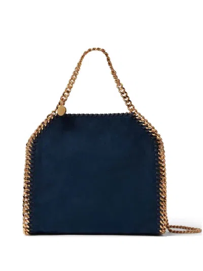 Stella Mccartney Falabella Tote Bag With Chain Trim In Blue