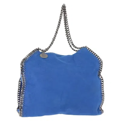 Pre-owned Stella Mccartney Falabella Tote Shaggy Deer Blue Polyester Tote Bag Bag ()