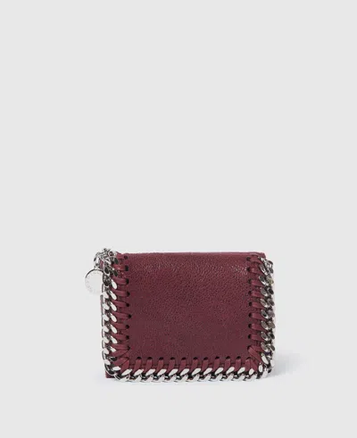 Stella Mccartney Falabella Tri-fold Wallet In Purple