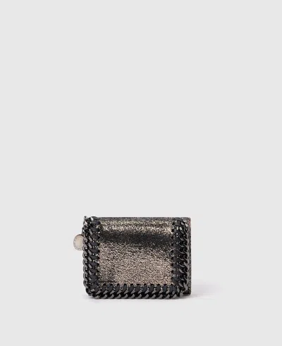 Stella Mccartney Falabella Tri-fold Wallet In Black