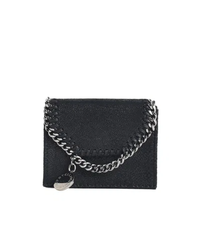 Stella Mccartney Falabella Tri-fold Wallet In Black