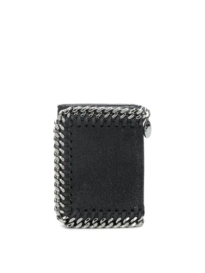 Stella Mccartney Falabella Tri-fold Wallet In Black