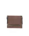 Stella Mccartney Falabella Tri-fold Wallet In Brown