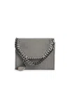 Stella Mccartney Falabella Trifold Wallet Chain Detail Charm In Gray