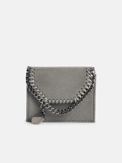 Stella Mccartney 'falabella Tri Fold' Wallet In 'shaggy Deer' Grey In Gray