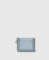 Stella Mccartney Falabella Tri-fold Wallet In Sapphire Blue