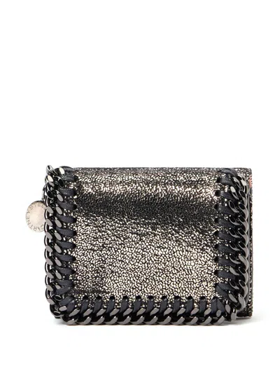 Stella Mccartney Falabella Tri-fold Wallet In Schwarz