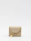 Stella Mccartney Falabella Trifold Wallet In Gold