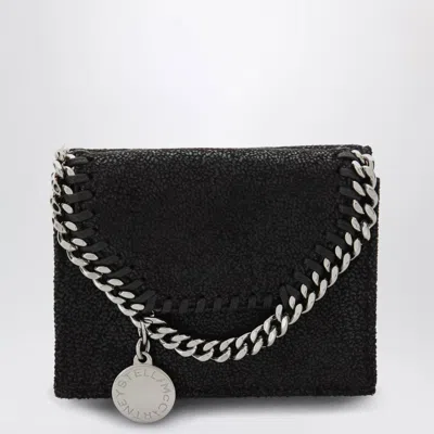 Stella Mccartney Falabella Trifold Wallet In Black