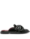 Stella Mccartney Falabella Twisted Alter-mat Mules In Black