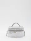 Stella Mccartney Zip-fastening Make Up Bag In Silver