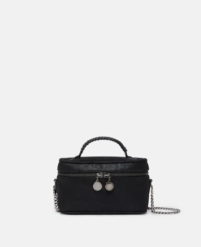 Stella Mccartney Falabella Vanity Case In Pitch Black