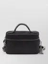 Stella Mccartney Womens Black Falabella Shaggy Woven Vanity Case In Black