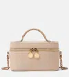 Stella Mccartney Vanity Falabella Shaggy Deer Crossbody Bag In Neutral