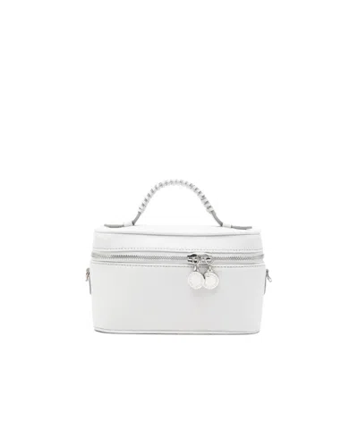 Stella Mccartney Top Handle Cosmetic Bag In White