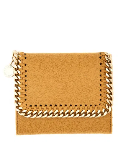 Stella Mccartney Falabella Wallet In Orange