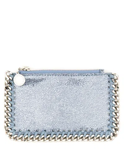 Stella Mccartney Falabella Wallet In Blue