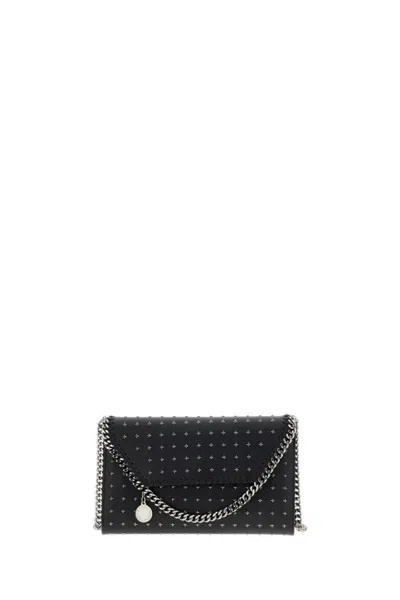 Stella Mccartney Falabella Wallet Bag With Star Studs - Limited Edition In Black