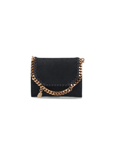 Stella Mccartney Falabella Wallet In Black