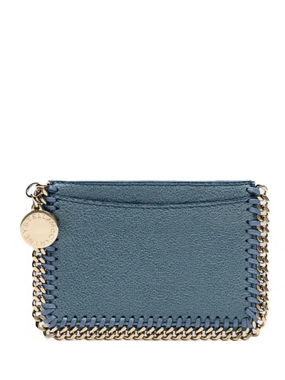 Stella Mccartney Falabella Wallet In Blue