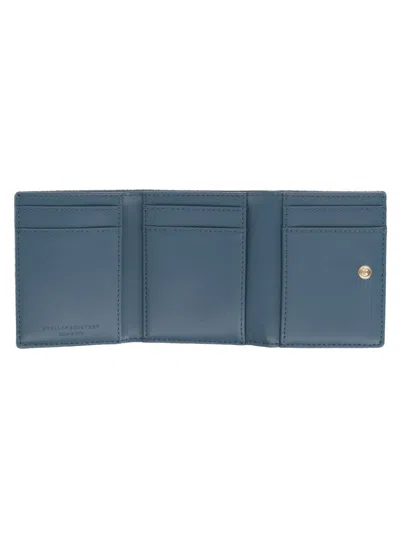 Stella Mccartney Falabella Wallet In Blue
