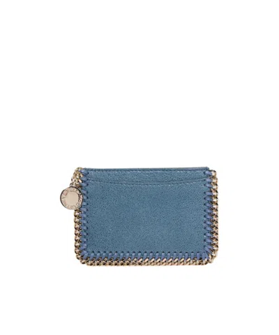 Stella Mccartney Falabella Wallet In Blue