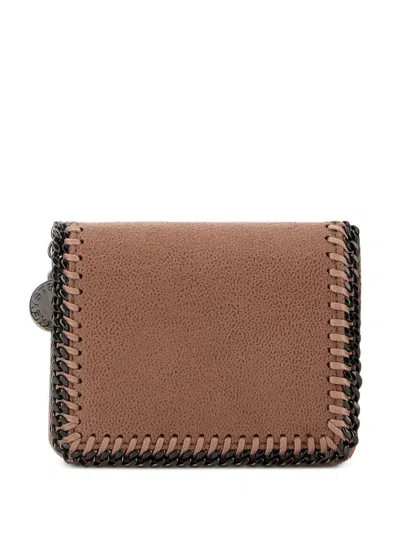 Stella Mccartney Falabella Wallet In Brown