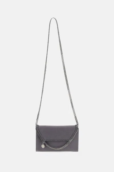 Stella Mccartney Falabella Wallet Chain Bag In Gray