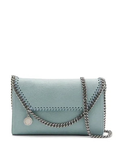 Stella Mccartney Falabella Wallet Crossbody Bag In Azzurro