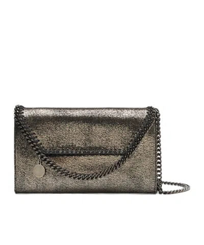 Stella Mccartney Falabella Wallet Crossbody Bag In Black