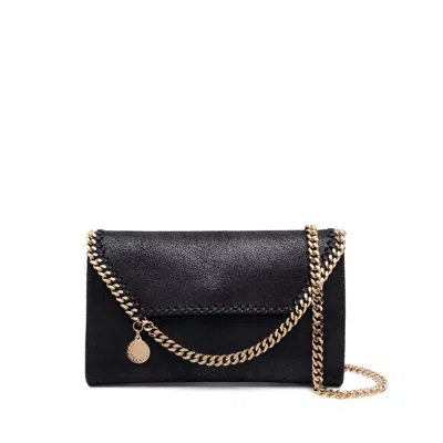 Stella Mccartney Falabella Wallet Crossbody Bag In Black