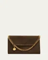 Stella Mccartney Falabella Wallet Crossbody Bag In Brown