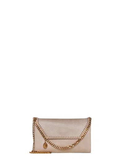 Stella Mccartney Falabella Wallet Crossbody Bag In Sand