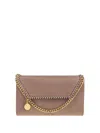 Stella Mccartney Womens Moss Falabella Faux-leather Chain Wallet