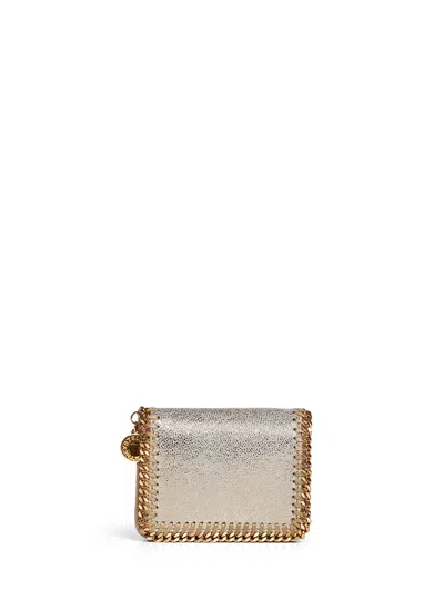 Stella Mccartney Falabella Wallet In Gold