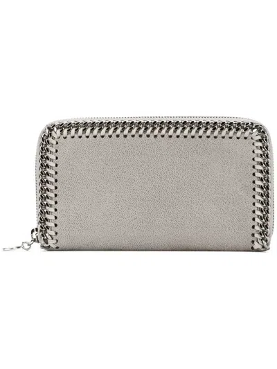 Stella Mccartney Falabella Wallet In Gray