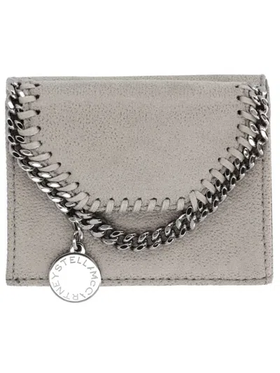 Stella Mccartney Falabella Wallet In Gray