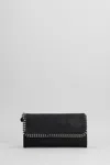 Stella Mccartney Falabella Wallet In Black Polyester In Black
