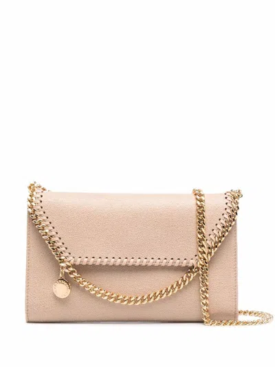 Stella Mccartney Falabella Wallet On Chain In Neutral