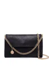 Stella Mccartney Falabella Wallet On Chain In Black