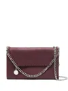 Stella Mccartney Falabella Shaggy Deer Wallet On Chain In Brown