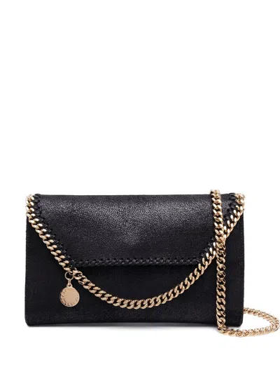 Stella Mccartney Falabella Wallet On Chain In Black