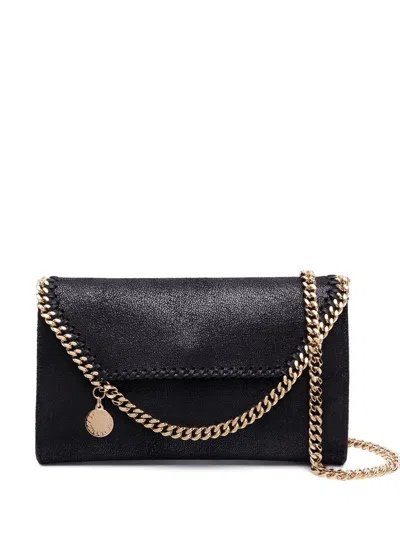 Stella Mccartney Falabella Wallet On Chain In Black