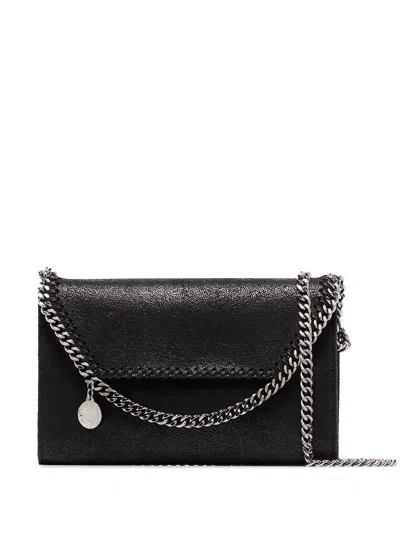 Stella Mccartney Falabella Wallet On Chain In Black